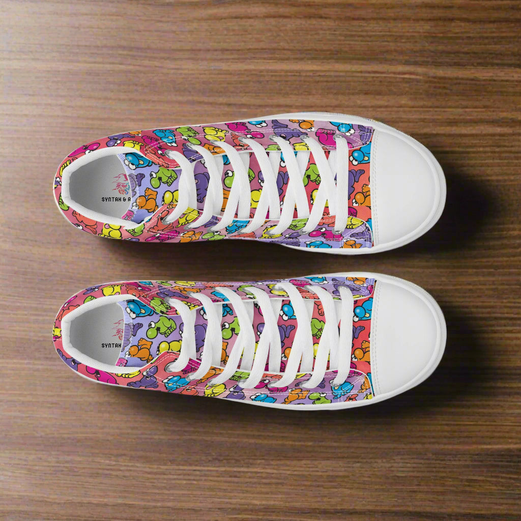 Buncha Nerds | Women & Girls High Top Canvas Sneakers - Syntax & Alchemy