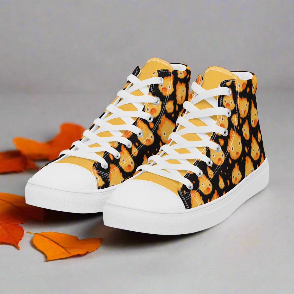 Calcifer | Womens & Girls High Top Sneakers - Syntax & Alchemy