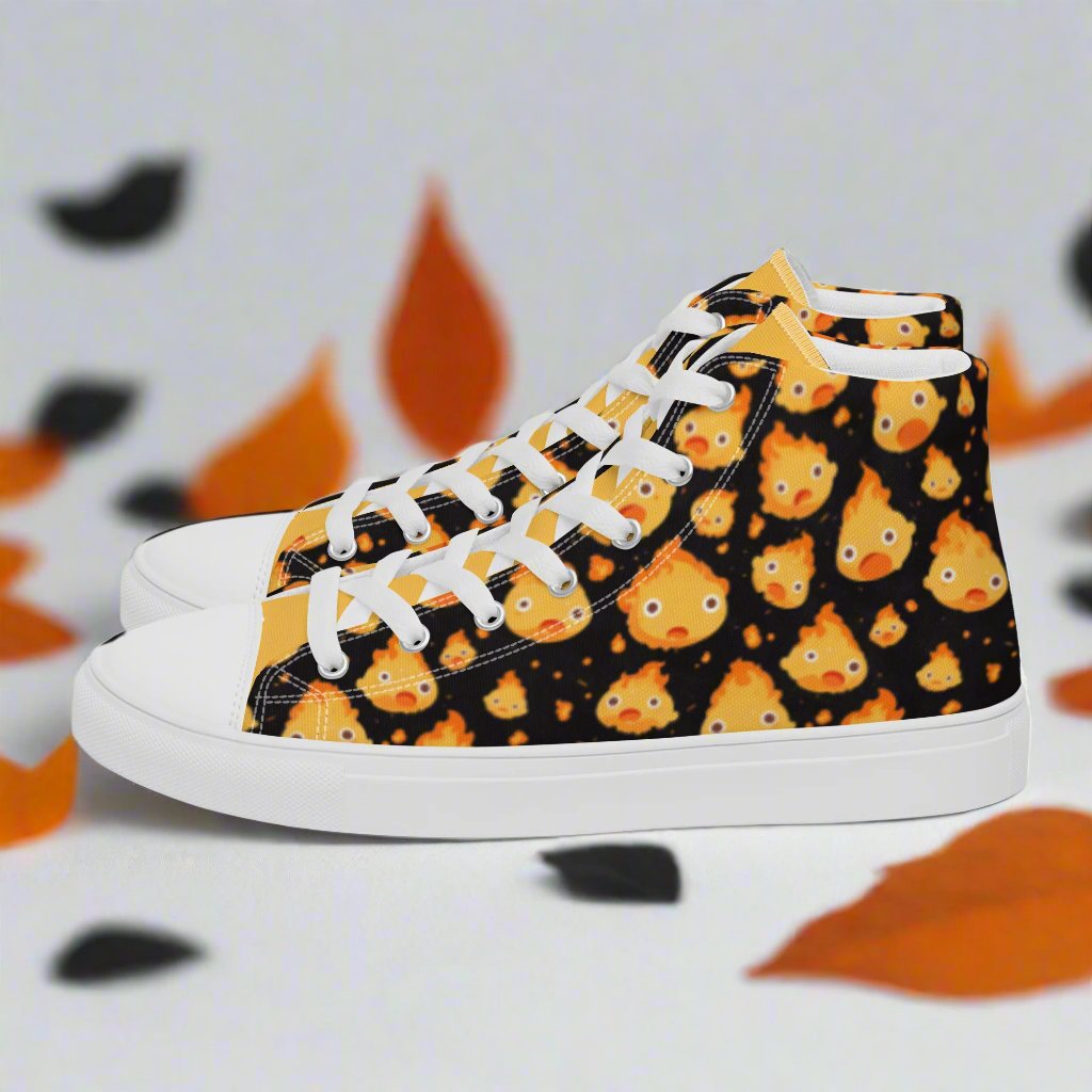 Calcifer | Womens & Girls High Top Sneakers - Syntax & Alchemy