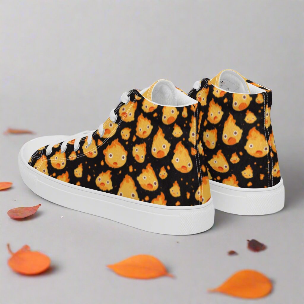 Calcifer | Womens & Girls High Top Sneakers - Syntax & Alchemy