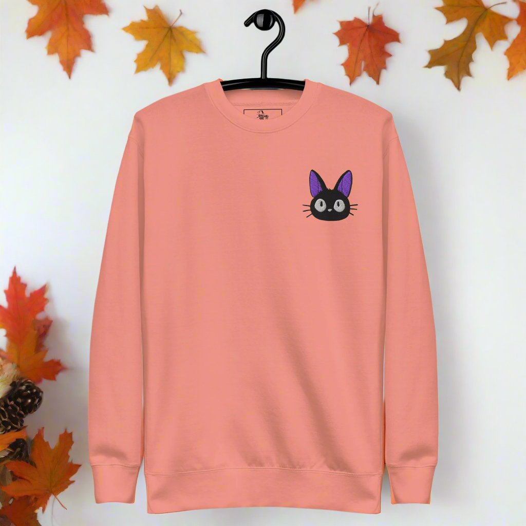 Jiji Cat | Soft-Wash Sweatshirt | Embroidered - Syntax & Alchemy