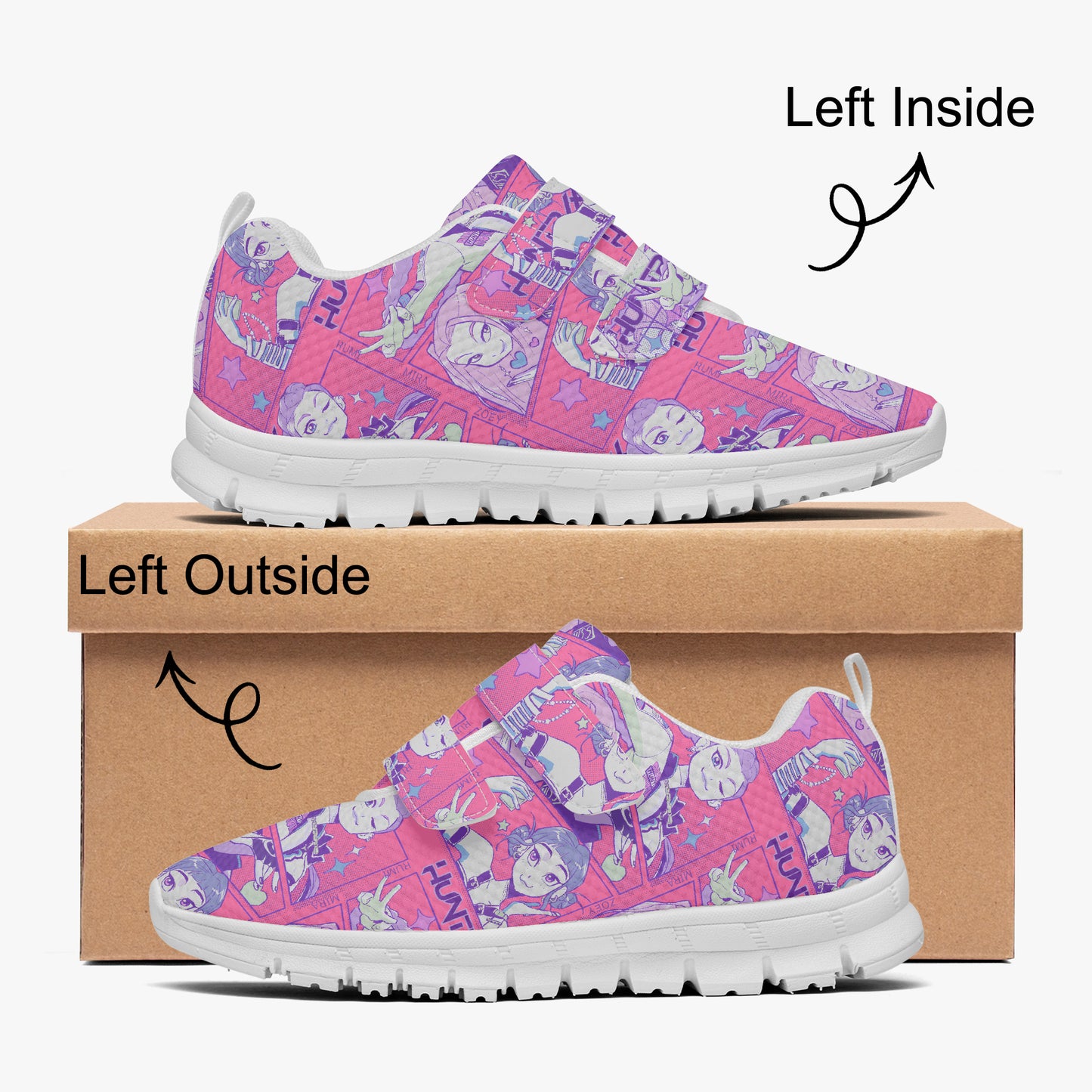 K-Pop Demon Hunters | Kids & Youth Velcro Sneakers - Syntax & Alchemy