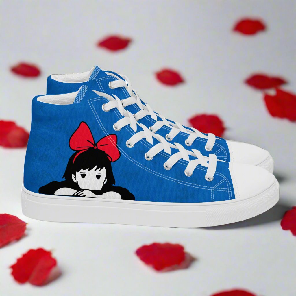 Kiki Red Bow | Men & Boys High Top Sneakers - Syntax & Alchemy