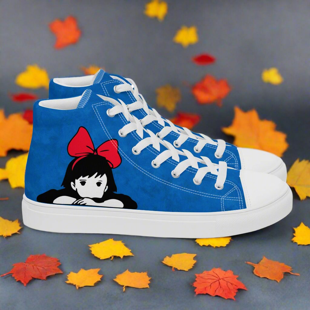Kiki Red Bow | Women & Girls High Top Sneakers - Syntax & Alchemy