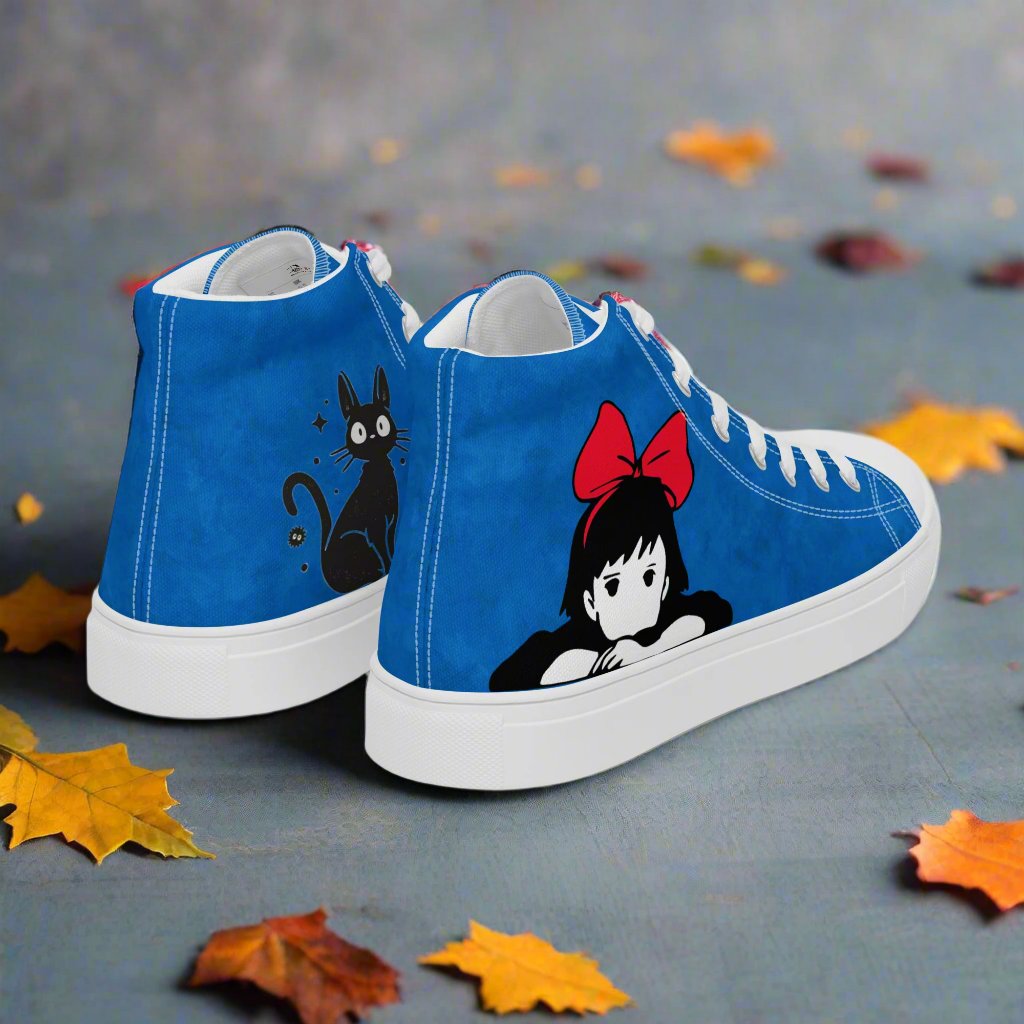 Kiki Red Bow | Women & Girls High Top Sneakers - Syntax & Alchemy