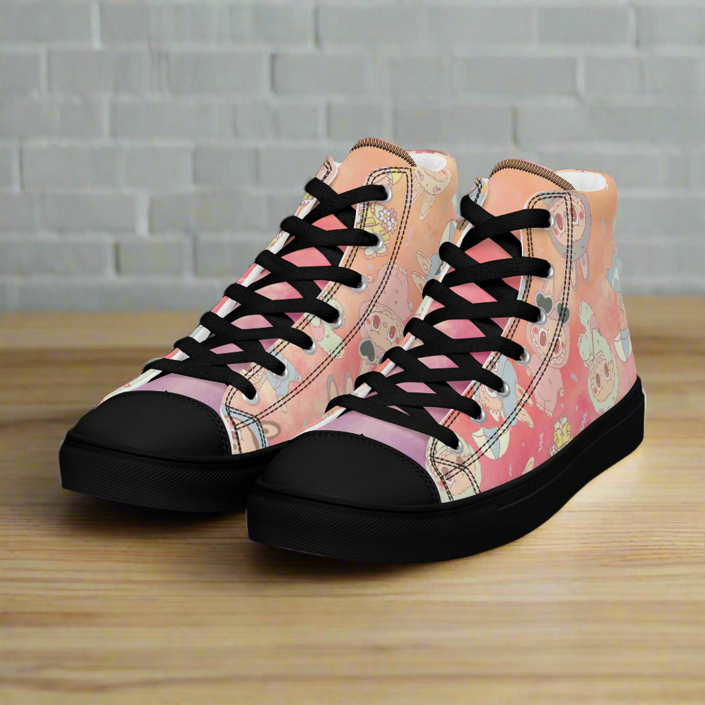 Labubu Monsters | Women & Girls High Top Sneakers | Summer Variant - Syntax & Alchemy
