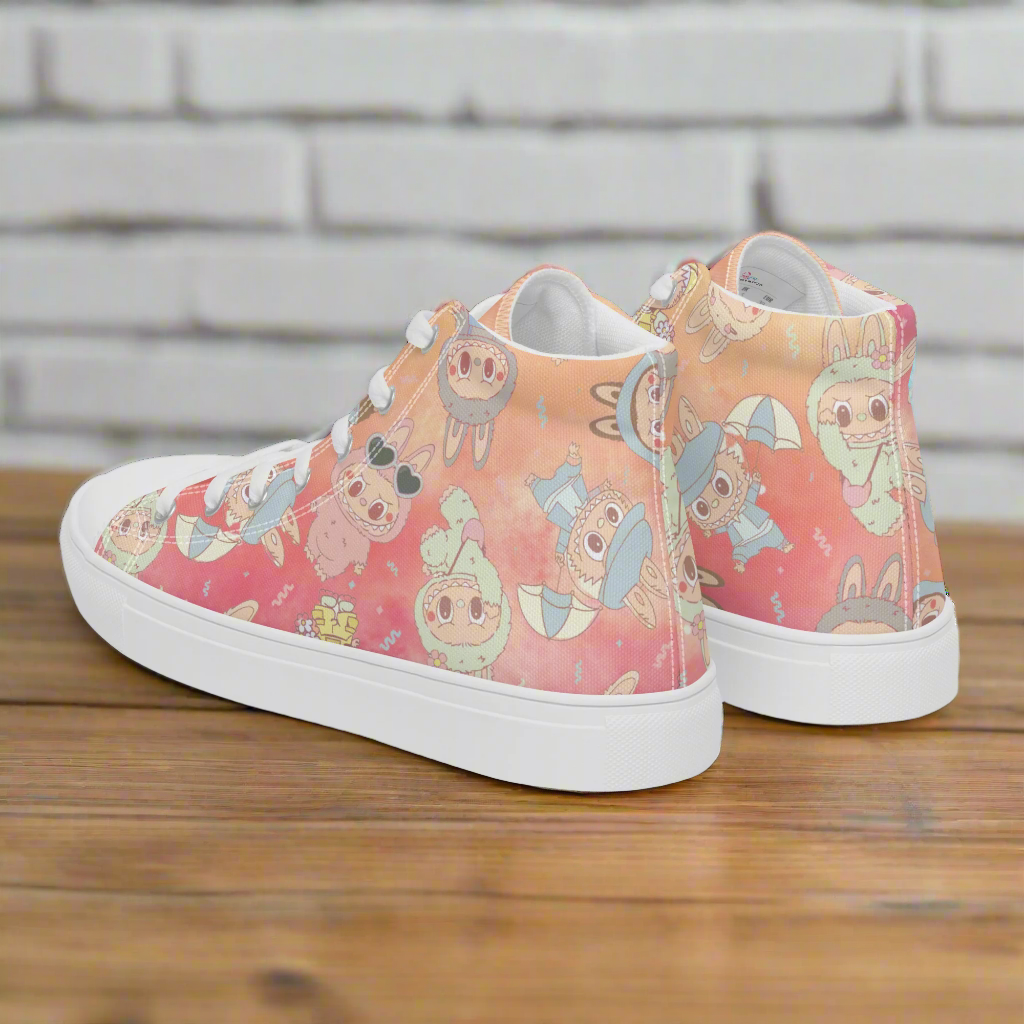 Labubu Monsters | Women & Girls High Top Sneakers | Summer Variant - Syntax & Alchemy