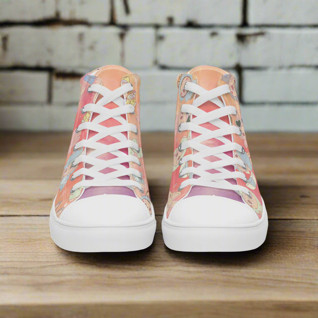 Labubu Monsters | Women & Girls High Top Sneakers | Summer Variant - Syntax & Alchemy