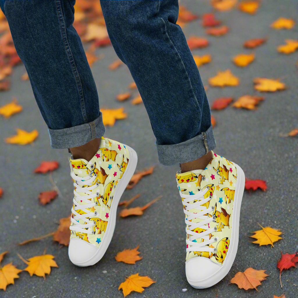 Pikachu | Men & Boys High Top Sneakers - Syntax & Alchemy