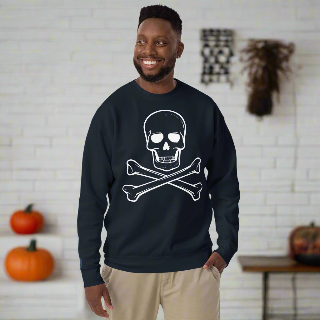 Skull & Crossbone | Unisex Soft-Wash Sweatshirt - Syntax & Alchemy