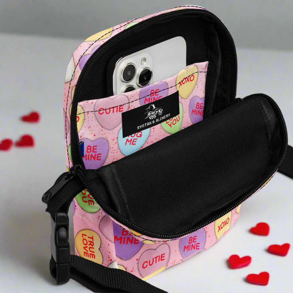Sweet Candy Hearts | Crossbody Bag - Syntax & Alchemy