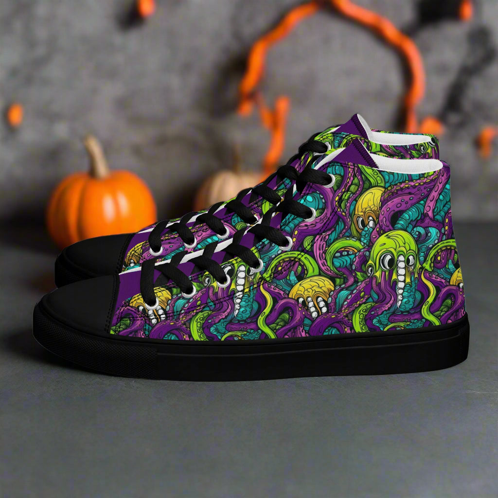 Terror From The Deep | Men & Boys High Top Sneakers - Syntax & Alchemy