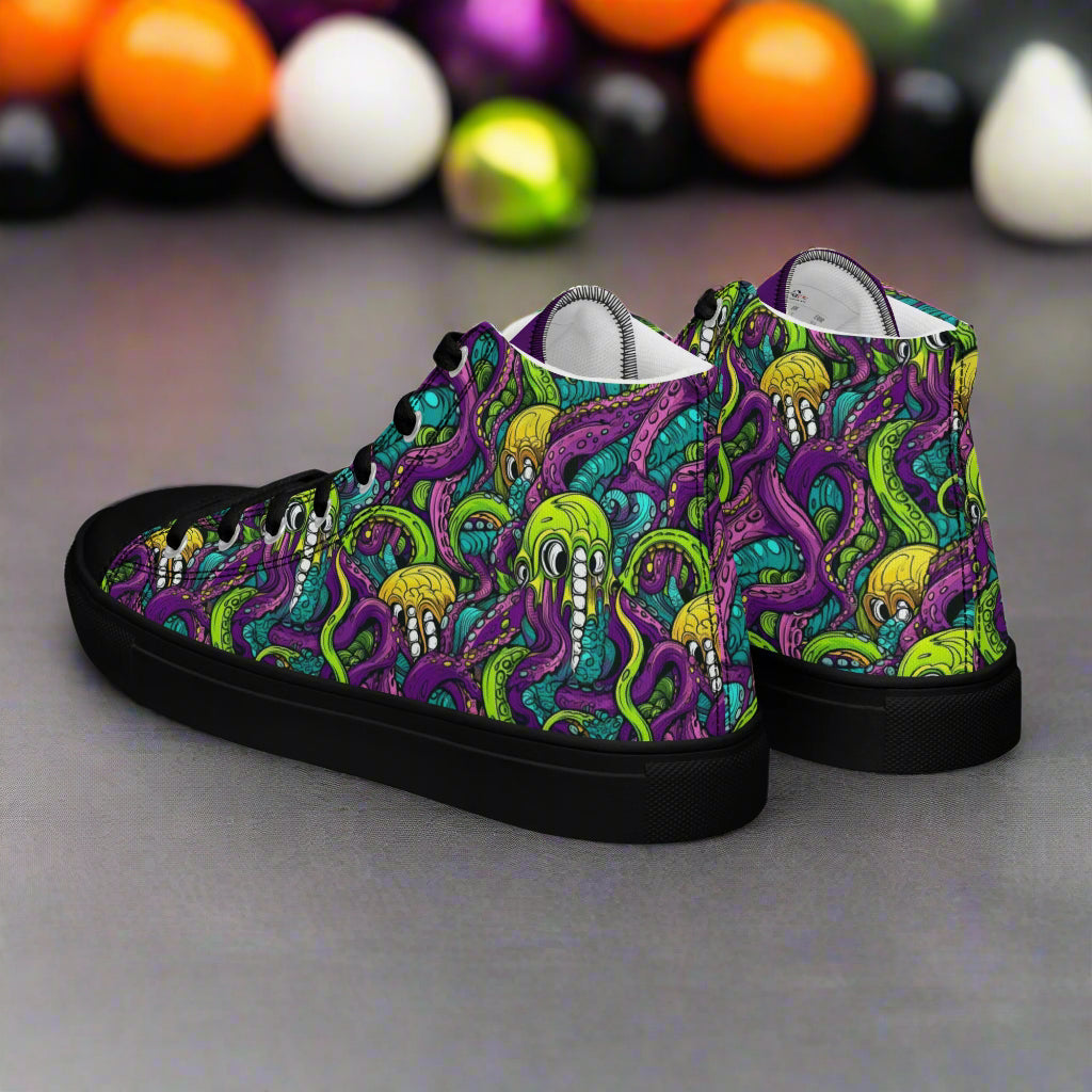 Terror From The Deep | Men & Boys High Top Sneakers - Syntax & Alchemy