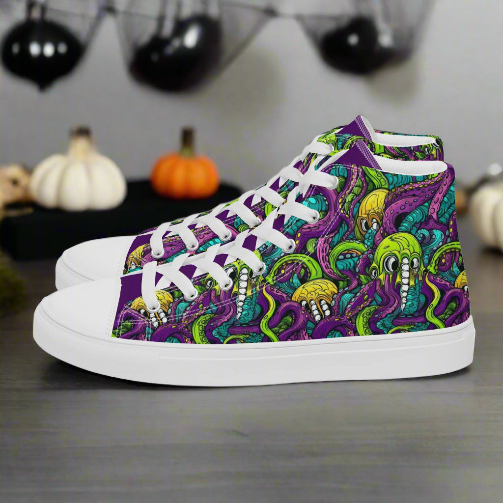 Terror From The Deep | Men & Boys High Top Sneakers - Syntax & Alchemy