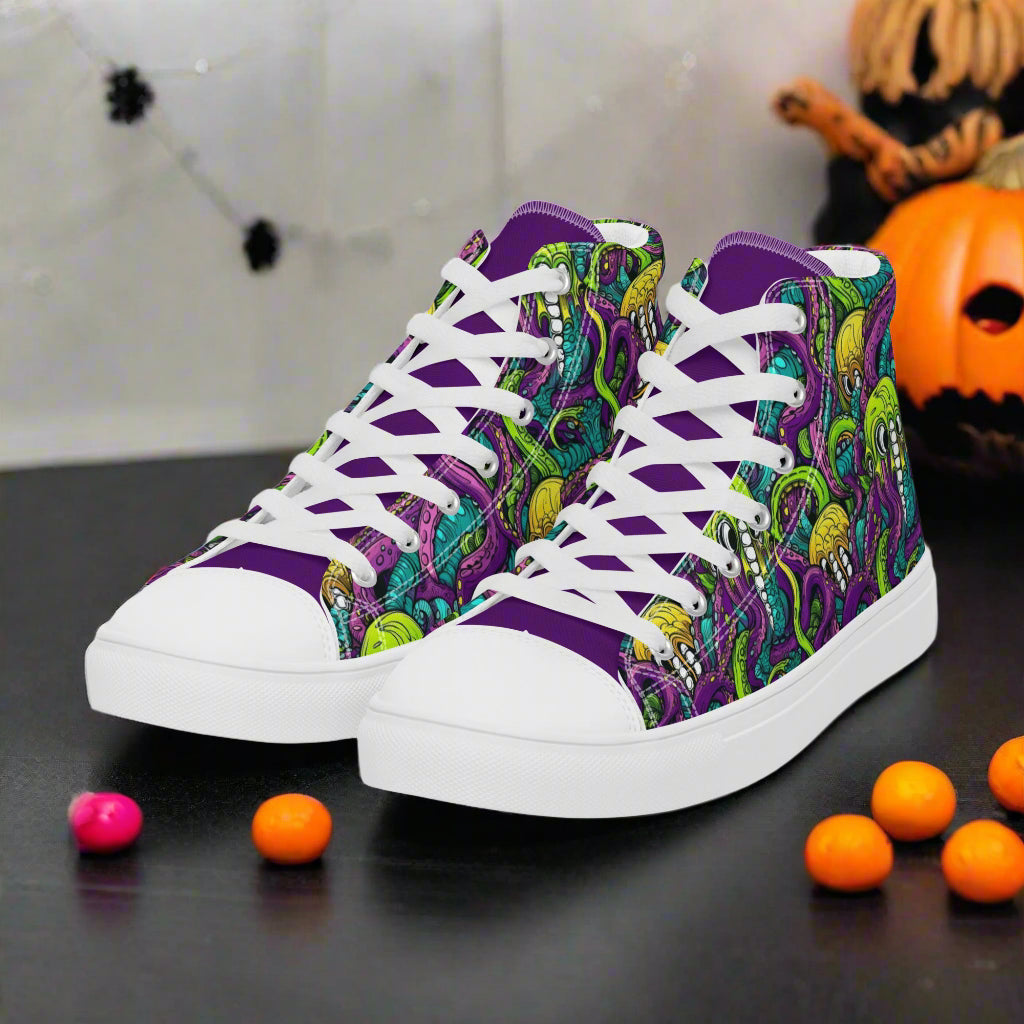 Terror From The Deep | Men & Boys High Top Sneakers - Syntax & Alchemy