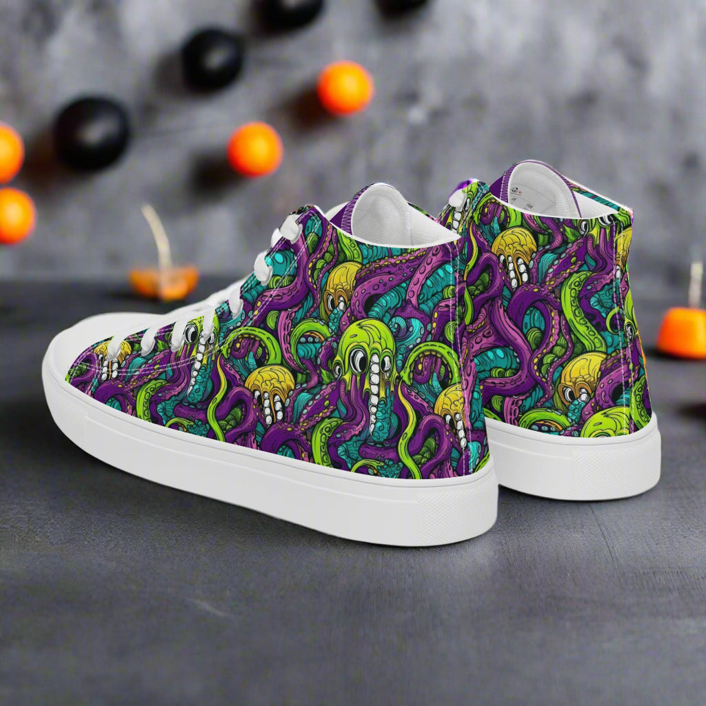 Terror From The Deep | Men & Boys High Top Sneakers - Syntax & Alchemy