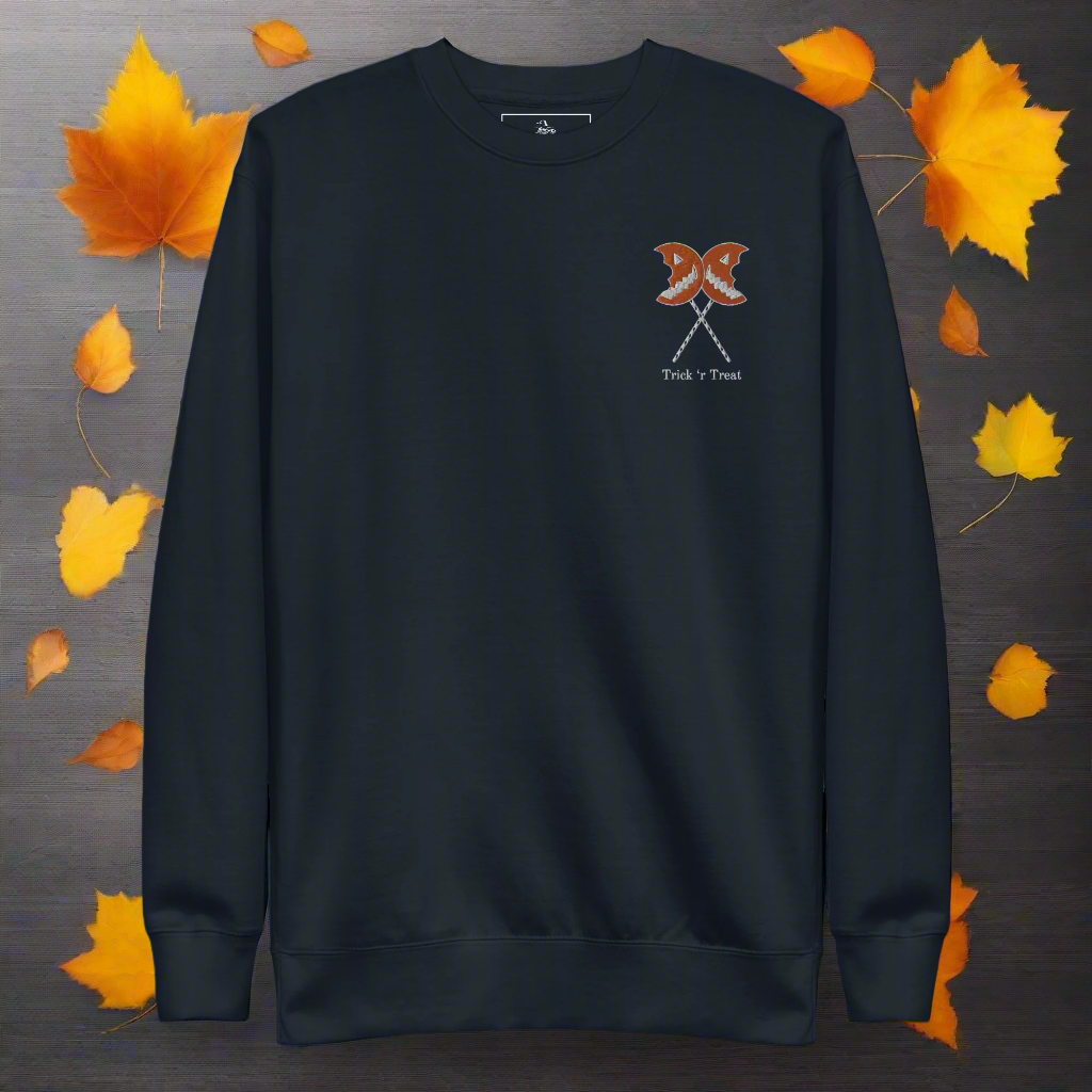 Trick 'r Treat | Soft-Wash Sweatshirt | Embroidered | White Variant - Syntax & Alchemy