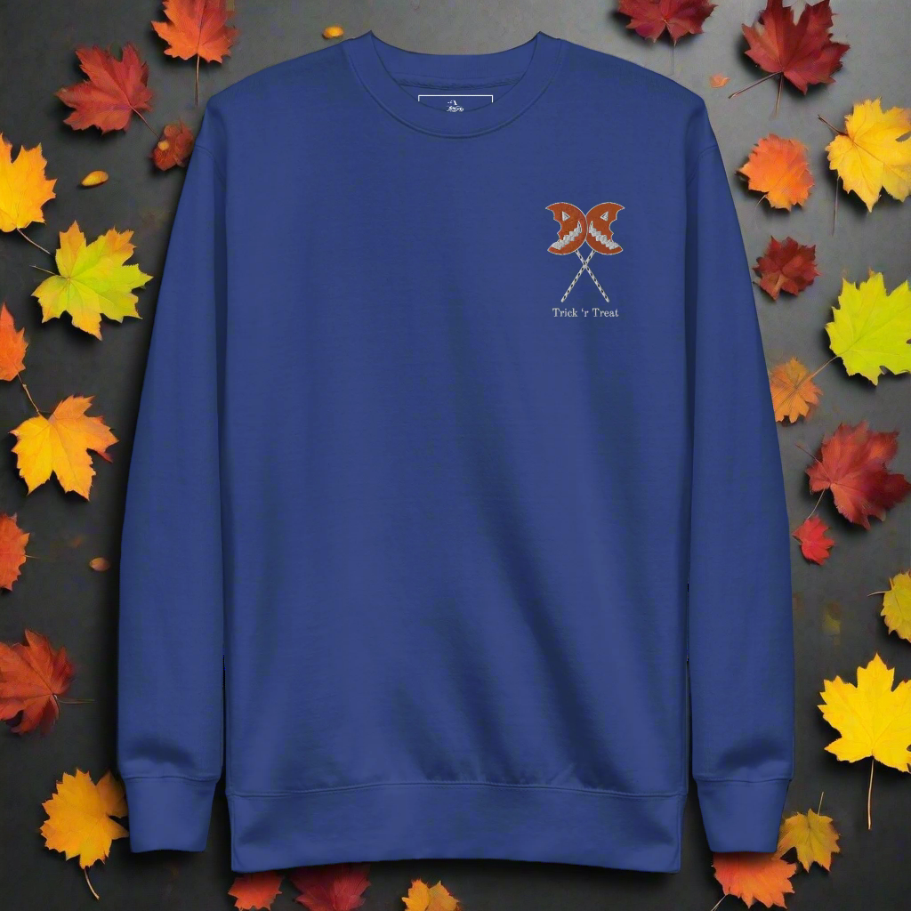 Trick 'r Treat | Soft-Wash Sweatshirt | Embroidered | White Variant - Syntax & Alchemy