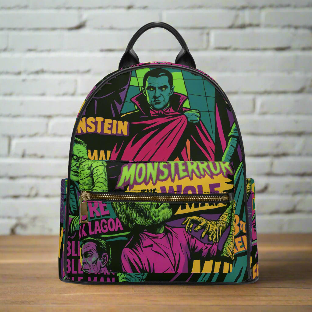 Universal Monsters | Faux Leather Backpack - Syntax & Alchemy