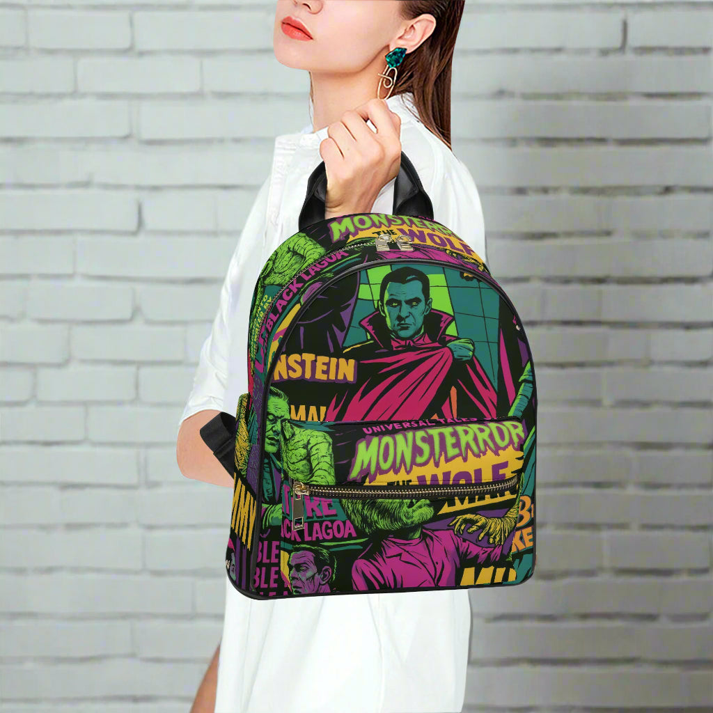 Universal Monsters | Faux Leather Backpack - Syntax & Alchemy