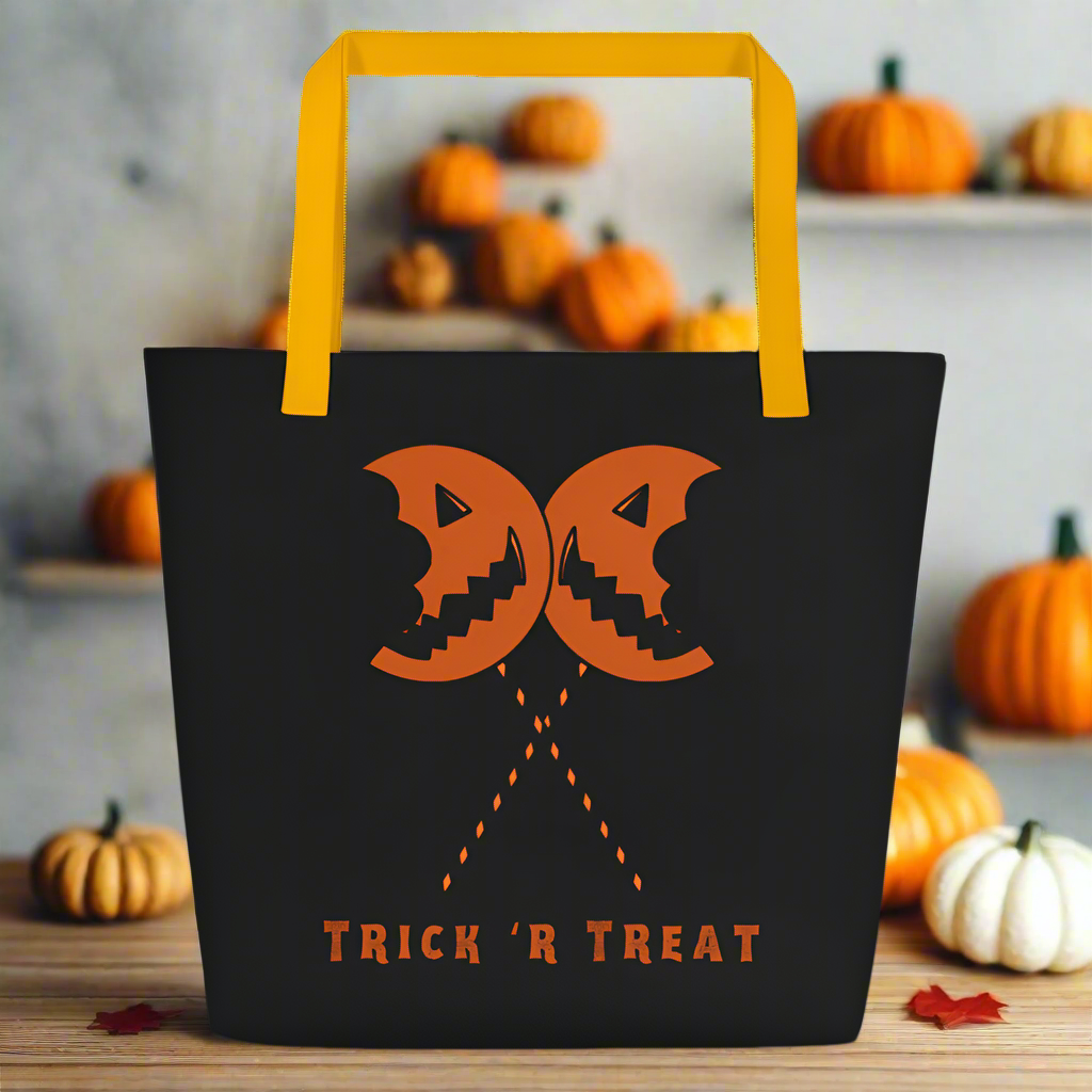 Samhain Trick 'r Treat | Large Tote Bag Tote Bags Syntax & Alchemy