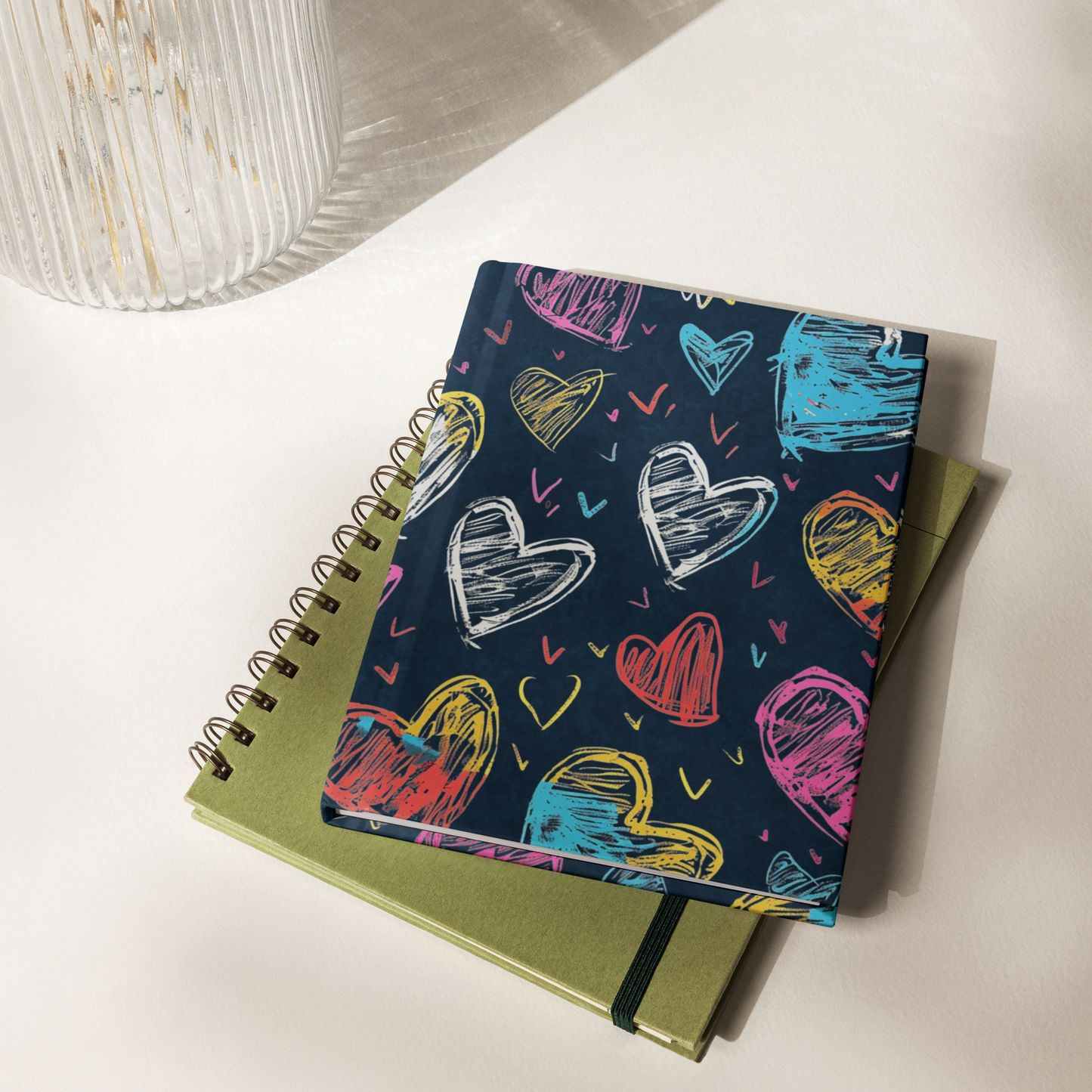 Graffiti Hearts | Hardcover Notebook