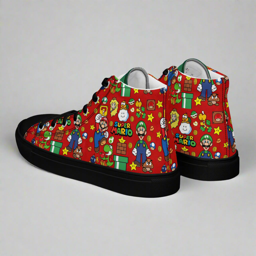 Super Mario Bros | Women & Girls High Top Sneakers - Syntax & Alchemy