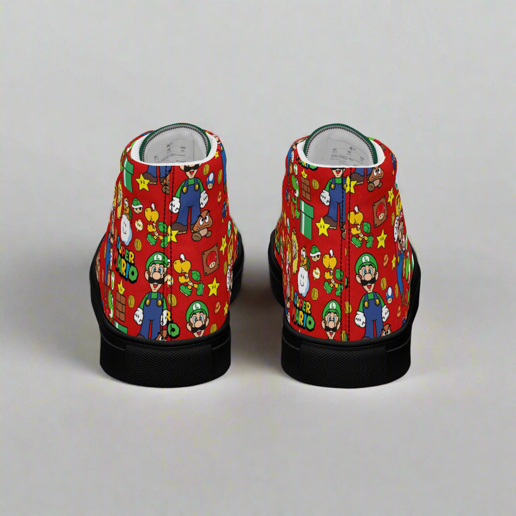 Super Mario Bros | Men & Boys High Top Sneakers - Syntax & Alchemy