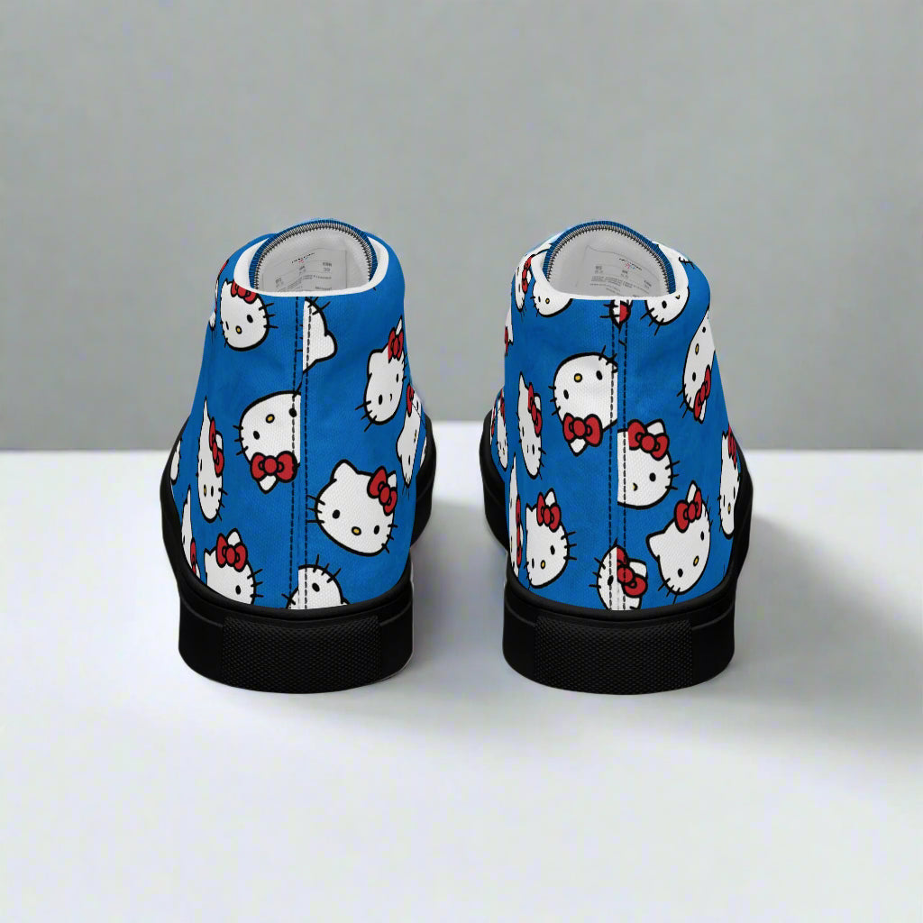Hello Kitty Cat | Women & Girls High Top Sneakers | Blue Variant - Syntax & Alchemy