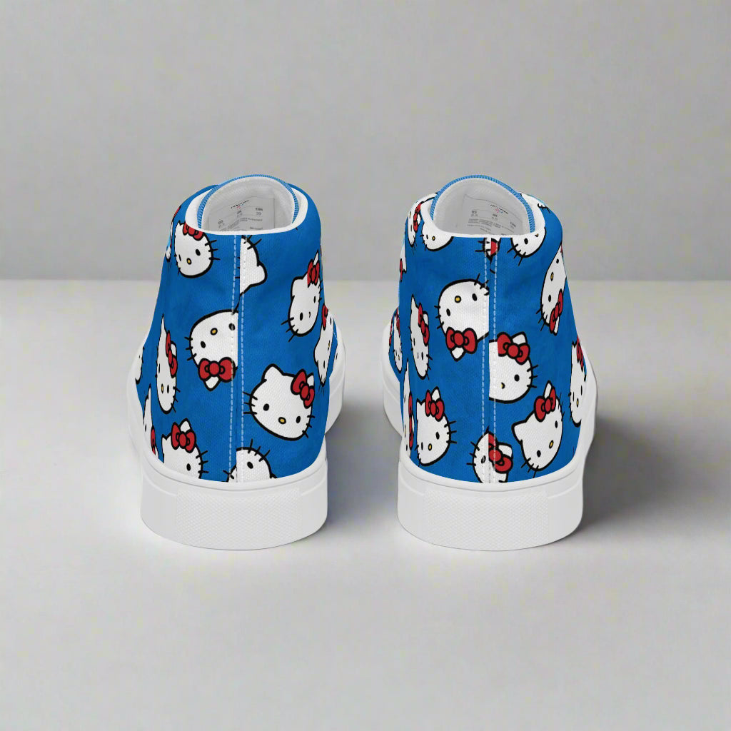 Hello Kitty Cat | Women & Girls High Top Sneakers | Blue Variant - Syntax & Alchemy