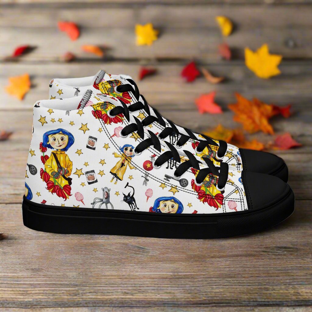 girls white canvas sneakers