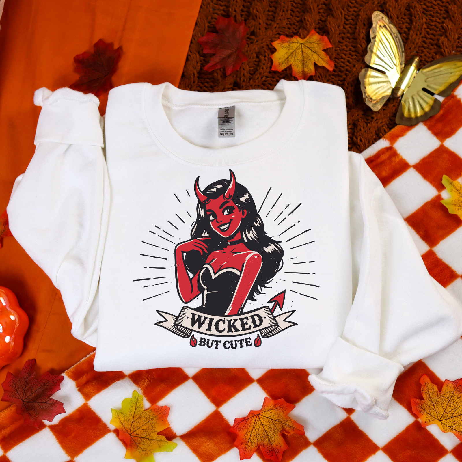 Syntax & Alchemy Women's Sweatshirt White / S Boo You Whore | Women's Soft-Wash Sweater