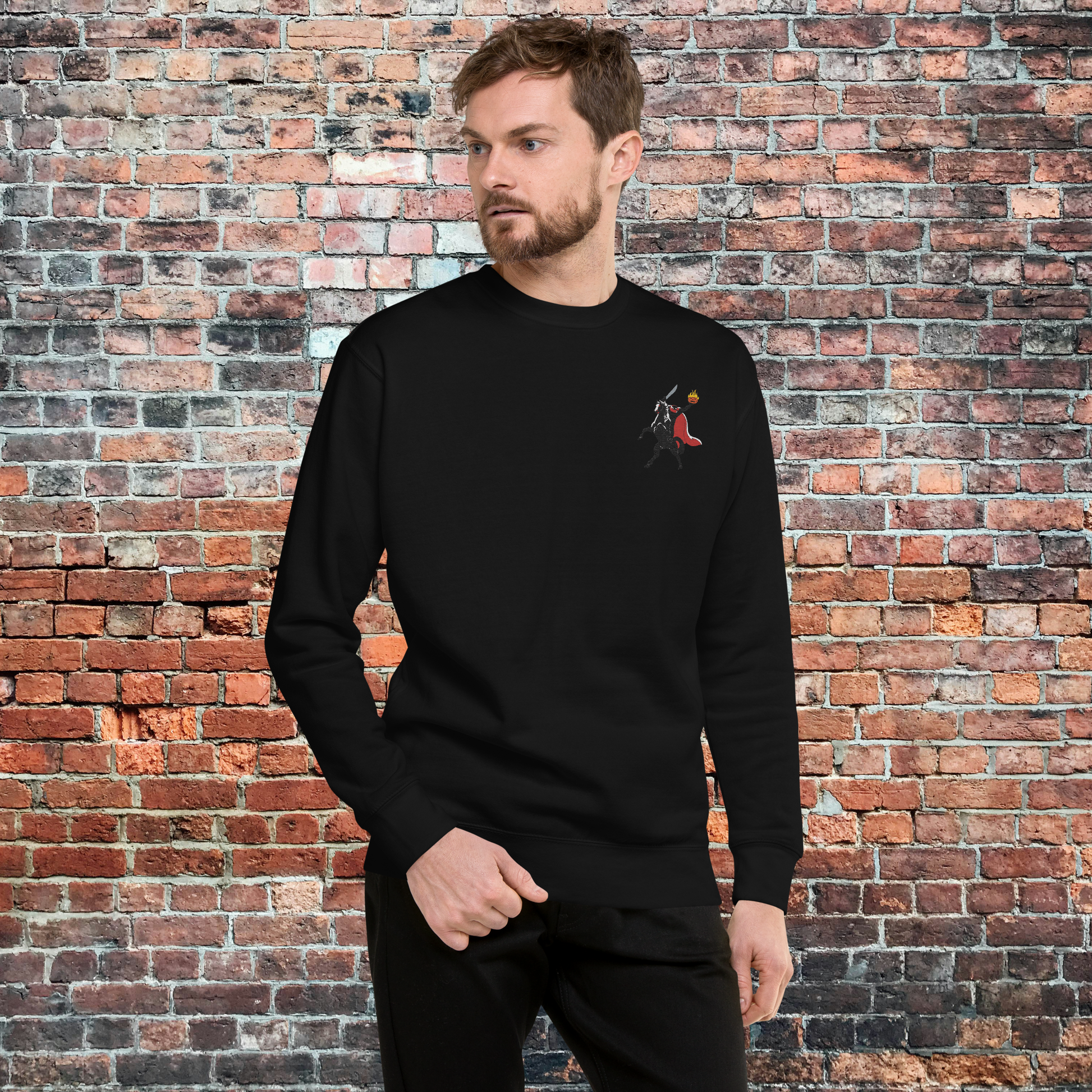 Headless Horseman | Soft-Wash Sweatshirt | Embroidered Soft-Wash Sweatshirt Syntax & Alchemy   