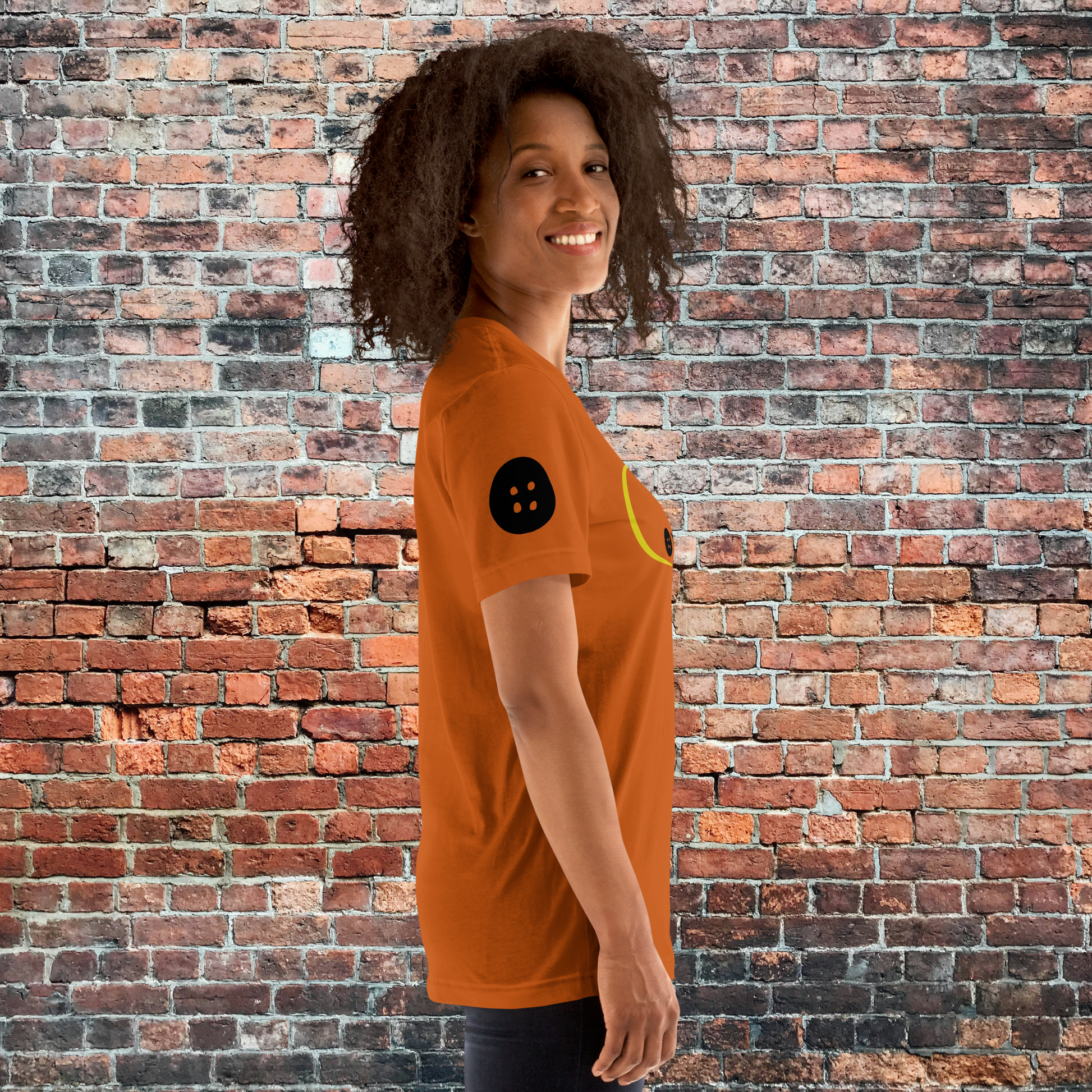 Coraline | Airlume Cotton T-Shirt | Button Sleeves Women's T-Shirt Syntax & Alchemy   