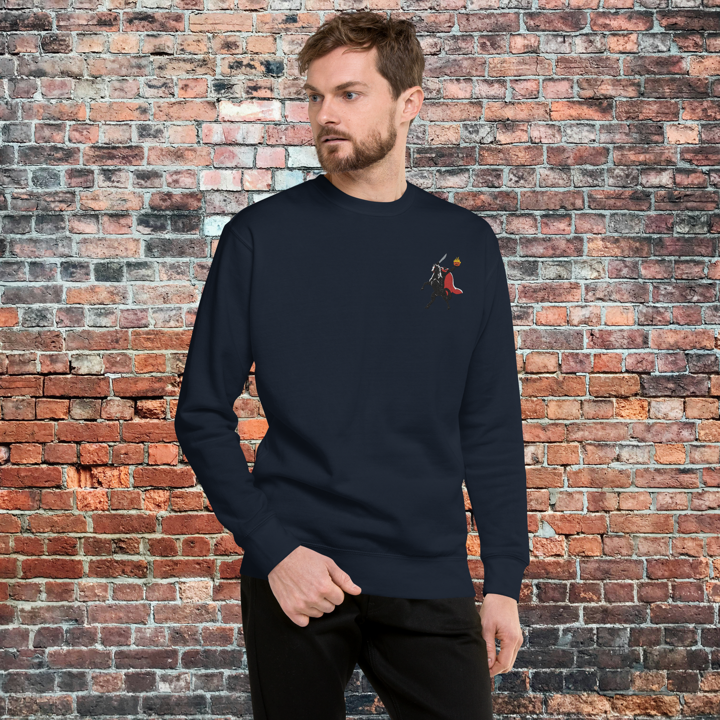 Headless Horseman | Soft-Wash Sweatshirt | Embroidered Soft-Wash Sweatshirt Syntax & Alchemy   