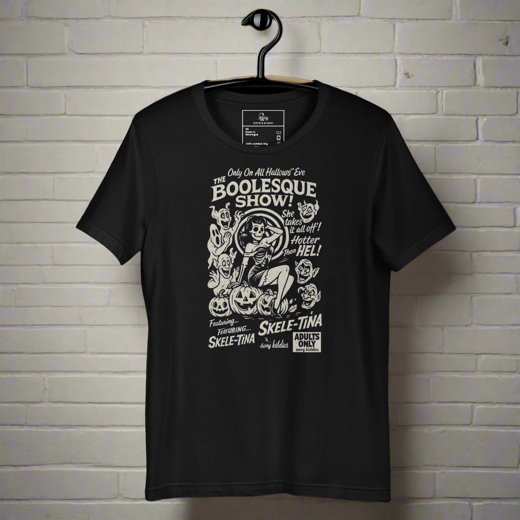 Boolesque Show | Unisex Airlume Cotton T-Shirt - Syntax & Alchemy