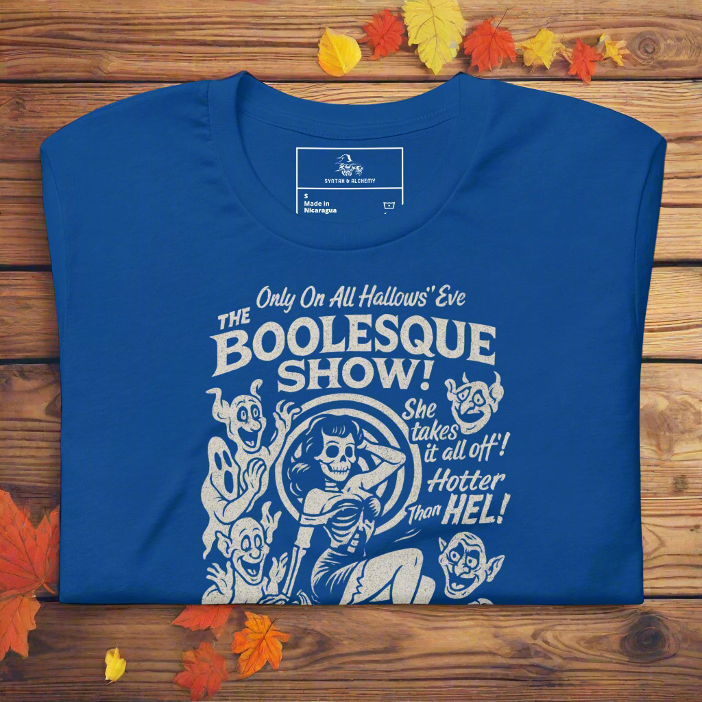 Boolesque Show | Unisex Airlume Cotton T-Shirt - Syntax & Alchemy