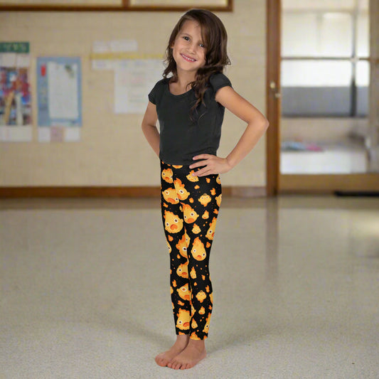 Calcifer | Kids Soft-Stretch Leggings - Syntax & Alchemy