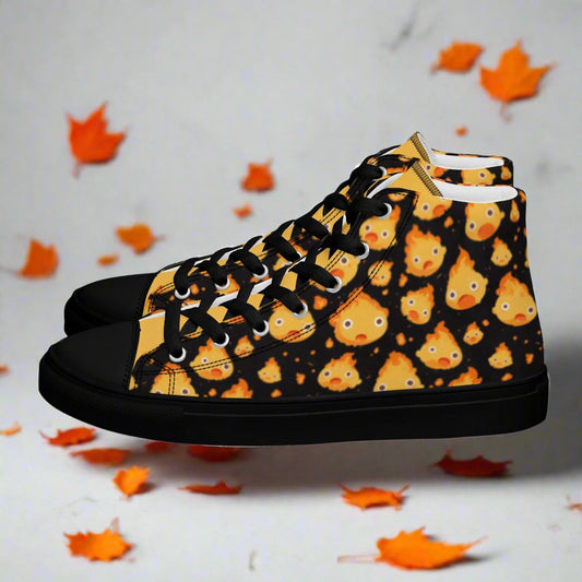 Calcifer | Womens & Girls High Top Sneakers - Syntax & Alchemy