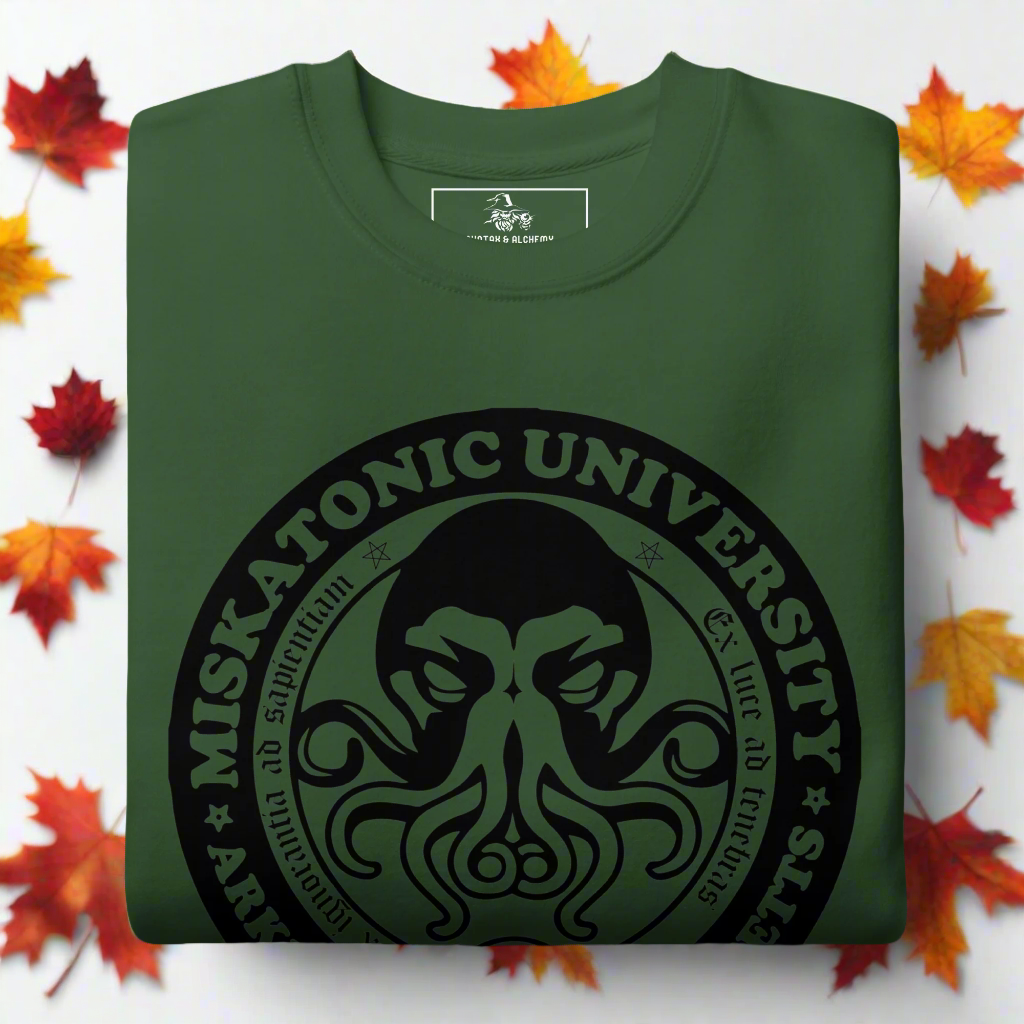 Cthulhu Miskatonic | Soft-Wash Sweatshirt - Syntax & Alchemy