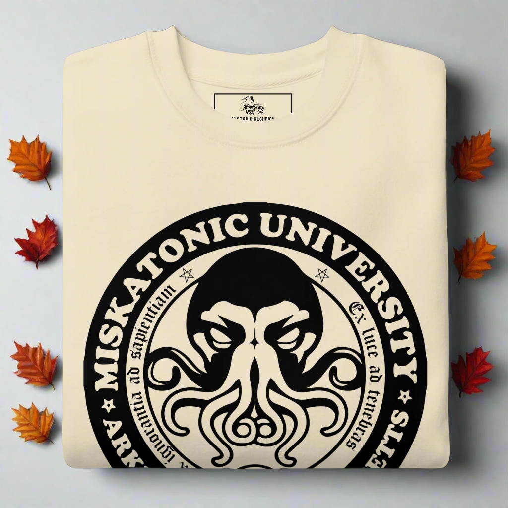 Cthulhu Miskatonic | Soft-Wash Sweatshirt - Syntax & Alchemy
