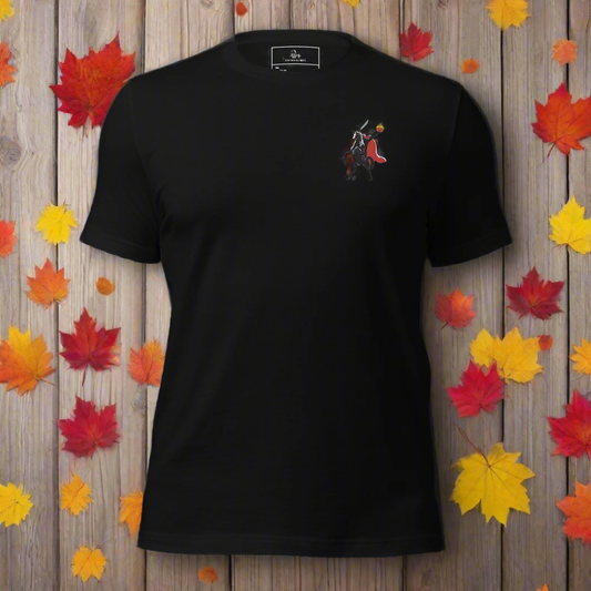 Headless Horseman | Unisex Airlume Cotton T-Shirt | Embroidered - Syntax & Alchemy