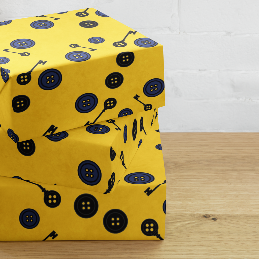 Button Wrapping Paper Coraline Buttons | Wrapping Paper – Syntax & Alchemy