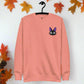 Jiji Cat | Soft-Wash Sweatshirt | Embroidered - Syntax & Alchemy