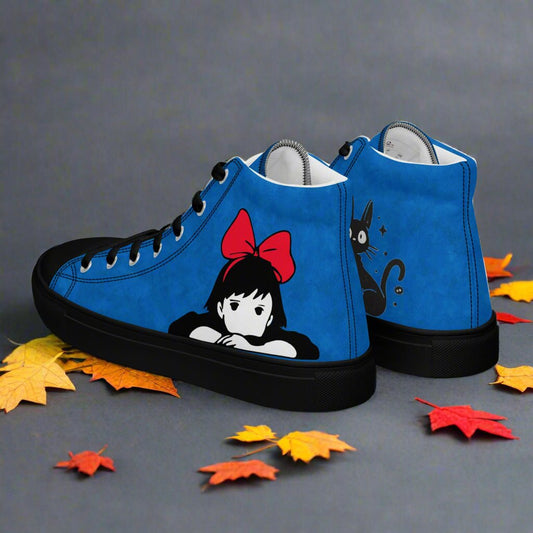 Kiki Red Bow | Women & Girls High Top Sneakers - Syntax & Alchemy