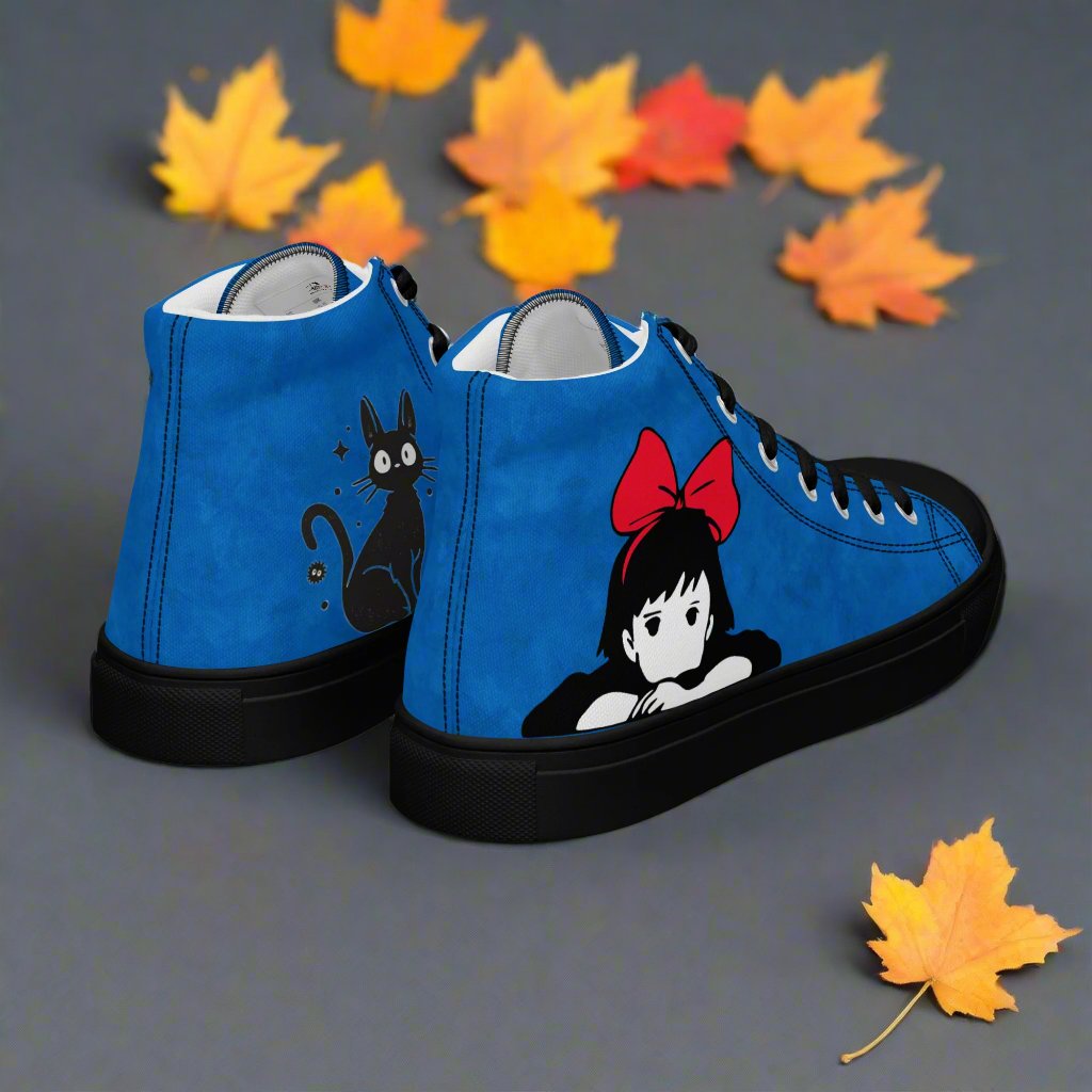 Kiki Red Bow | Women & Girls High Top Sneakers - Syntax & Alchemy