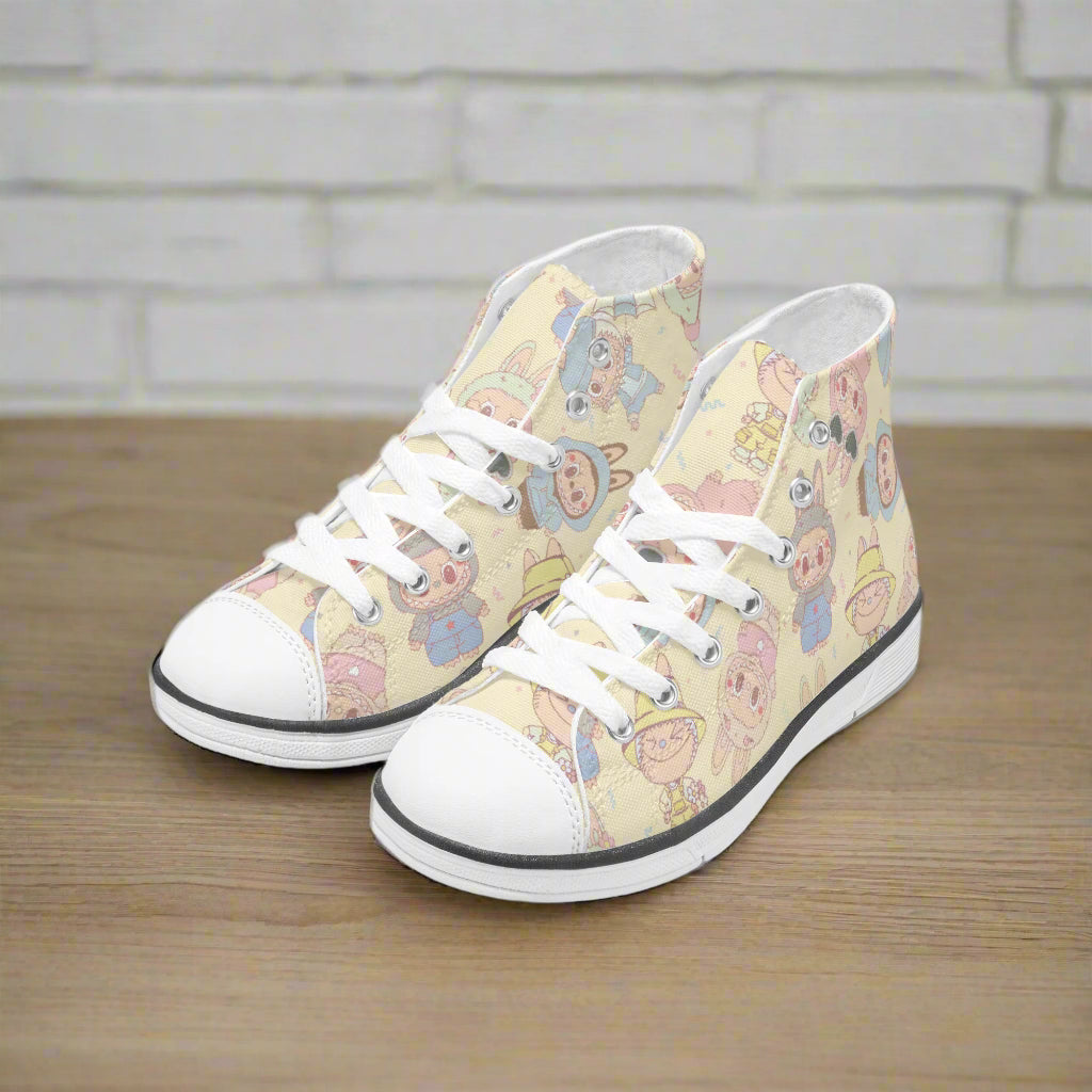 Labubu Monsters | Kids & Youth High Top Sneakers - Syntax & Alchemy