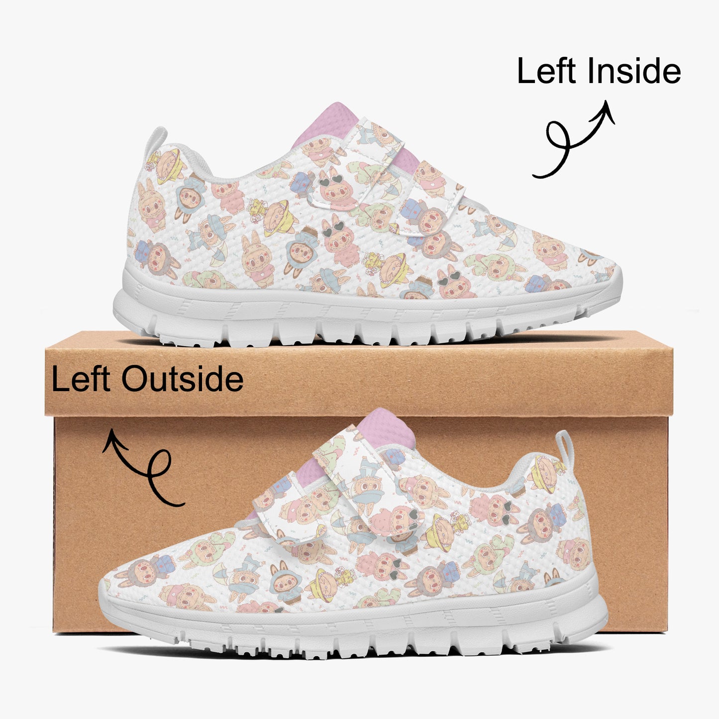 Labubu Monsters | Kids & Youth Velcro Sneakers - Syntax & Alchemy