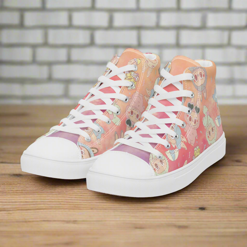 Labubu Monsters | Women & Girls High Top Sneakers | Summer Variant - Syntax & Alchemy