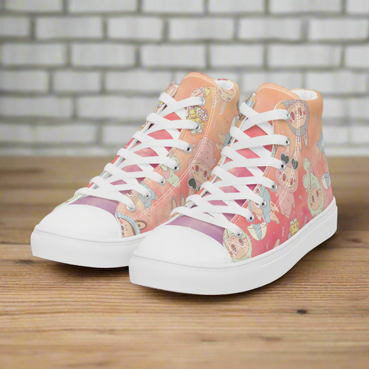 Labubu Monsters | Women & Girls High Top Sneakers | Summer Variant - Syntax & Alchemy